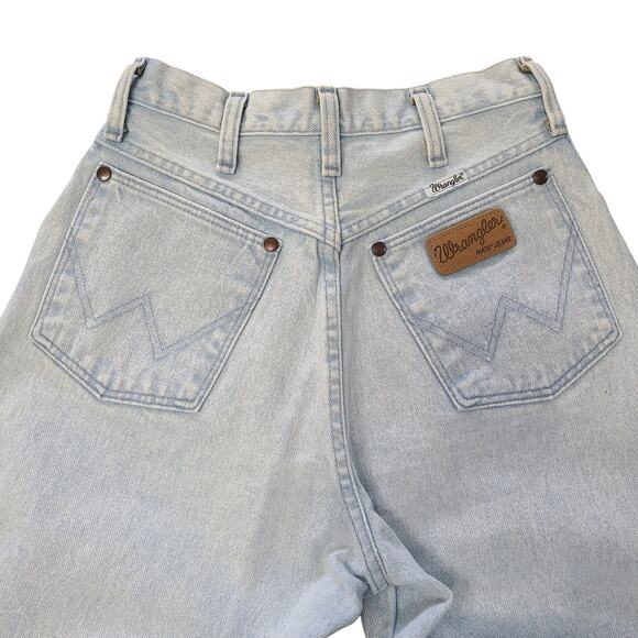 VTG Wrangler Riata Womens Size 7/8 x 34 Taper Cowboy Western Bareback Denim - Picture 7 of 13